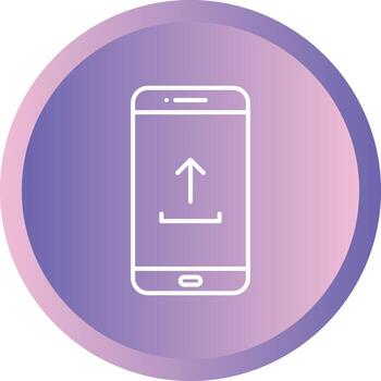 Unique Upload To Phone Vector Line Icon