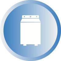 Unique Washing Machine Glyph Vector Icon