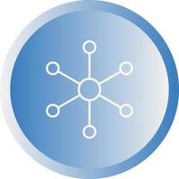 Unique Molecular Structure II Vector Line Icon