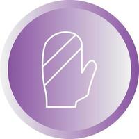 Unique Baking Glove Vector Line Icon