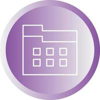 Unique File Manager Vector Line Icon