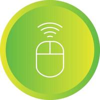 Unique Wireless Input Device Vector Line Icon