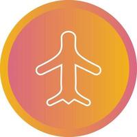 Unique Airplane Mode Vector Line Icon