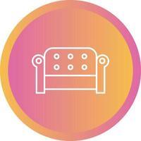 Unique Sofa Vector Line Icon