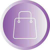 Unique Shopping Bag Vector Line Icon