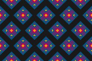 Ethnic Aztec pattern art. Geometric seamless pattern in tribal, folk embroidery, and Mexican style. vector