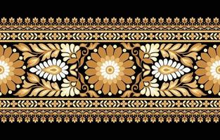 Seamless vector pattern with classic vintage ornament. Floral design for printing on textiles or wallpaper.