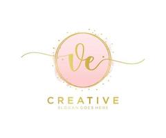 Initial VL feminine logo. Usable for Nature, Salon, Spa, Cosmetic and  Beauty Logos. Flat Vector Logo Design Template Element. 15235753 Vector Art  at Vecteezy