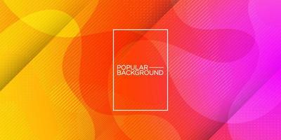 modern premium colorful wavy abstract wide background with gradient color purple,orange and pink combination soft color on background. Eps10 vector