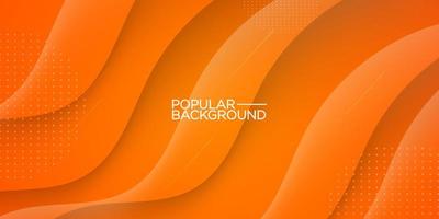 orange abstract background with wave liquid style backdrop orange colorful fresh creative backdrop eps10 vector