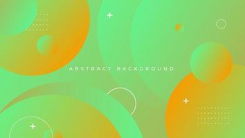 Green and yellow abstract background design vector