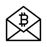 bitcoin message vector illustration on a background.Premium quality symbols.vector icons for concept and graphic design.