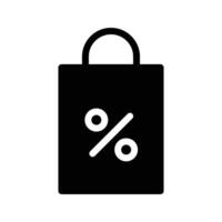 Ilustración de vector de bolsa de compras en un fondo. Símbolos de calidad premium. Iconos vectoriales para concepto y diseño gráfico.