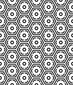 Black and white seamless abstract pattern. Background and backdrop. Grayscale ornamental design. vector