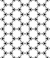 Black and white seamless abstract pattern. Background and backdrop. Grayscale ornamental design. vector