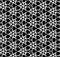 Black and white seamless abstract pattern. Background and backdrop. Grayscale ornamental design. Mosaic ornaments. Vector graphic illustration.