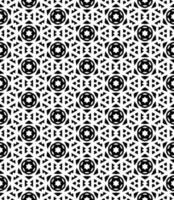 Black and white seamless abstract pattern. Background and backdrop. Grayscale ornamental design. vector