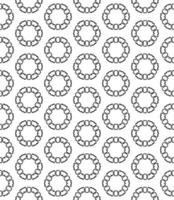 Black and white seamless abstract pattern. Background and backdrop. Grayscale ornamental design. vector