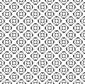 Black and white seamless pattern texture. Greyscale ornamental graphic design. Mosaic ornaments. Pattern template. vector