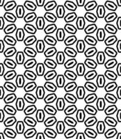 Black and white seamless abstract pattern. Background and backdrop. Grayscale ornamental design. vector