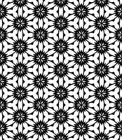 Black and white seamless abstract pattern. Background and backdrop. Grayscale ornamental design. vector