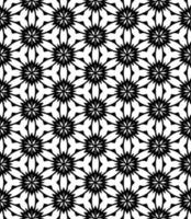 Black and white seamless abstract pattern. Background and backdrop. Grayscale ornamental design. vector