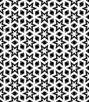 Black and white seamless abstract pattern. Background and backdrop. Grayscale ornamental design. vector