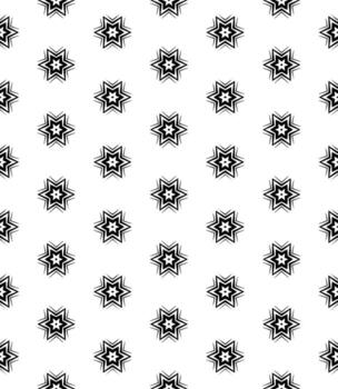 patrón abstracto sin costuras en blanco y negro. fondo y telón de fondo. diseño ornamental en escala de grises. vector