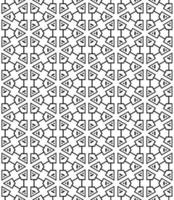 Black and white seamless abstract pattern. Background and backdrop. Grayscale ornamental design. vector