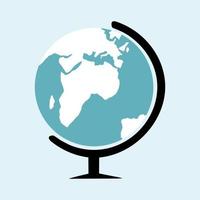 World globe in vector art work Adobe Illustrator Artwork