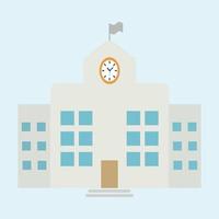 University building icon in vector Adobe Illustrator Artwork