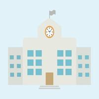 University building icon in vector Adobe Illustrator Artwork