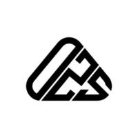 diseño creativo del logotipo de la letra ozs con gráfico vectorial, logotipo simple y moderno de ozs. vector