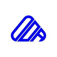 diseño creativo del logotipo de la letra ooa con gráfico vectorial, logotipo simple y moderno ooa. vector