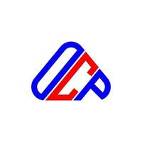 diseño creativo del logotipo de la letra ocp con gráfico vectorial, logotipo simple y moderno de ocp. vector
