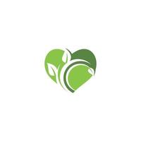 Green leaves logo. plant nature eco garden stylized icon vector botanical.