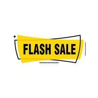 Flash Sale banner template design.Vector illustration. vector