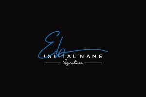 Initial EB signature logo template vector. Hand drawn Calligraphy lettering Vector illustration.