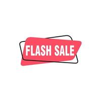 Flash Sale banner template design.Vector illustration. vector