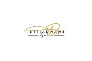 Initial DC signature logo template vector. Hand drawn Calligraphy lettering Vector illustration.