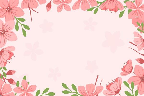 Beautiful Pink Peach Blossom Background