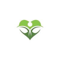 Green leaves logo. plant nature eco garden stylized icon vector botanical.