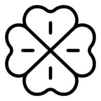 Clover botanic icon, outline style vector