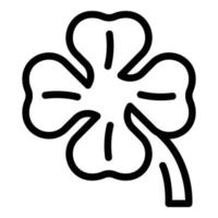 Clover culture icon, outline style vector