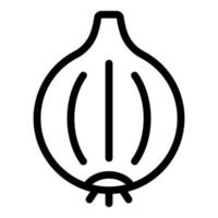 Onion icon, outline style vector