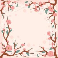 Peach Blossom Background vector