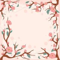 Peach Blossom Background vector