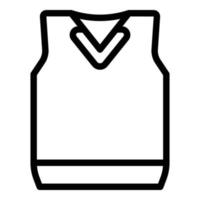 Student uniform icon, outline style vector