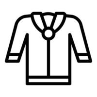 School blouse icon, outline style vector