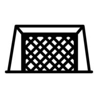 Soccer net icon, outline style vector